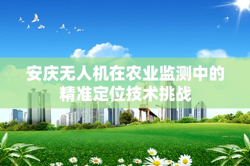 安庆无人机在农业监测中的精准定位技术挑战