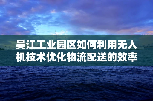 吴江工业园区如何利用无人机技术优化物流配送的效率与成本？