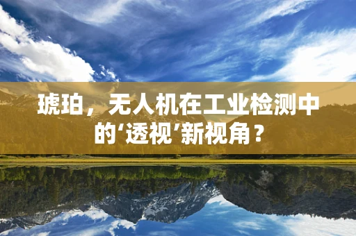 琥珀，无人机在工业检测中的‘透视’新视角？