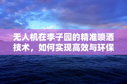 无人机在李子园的精准喷洒技术，如何实现高效与环保的平衡？