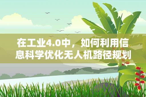 在工业4.0中，如何利用信息科学优化无人机路径规划？