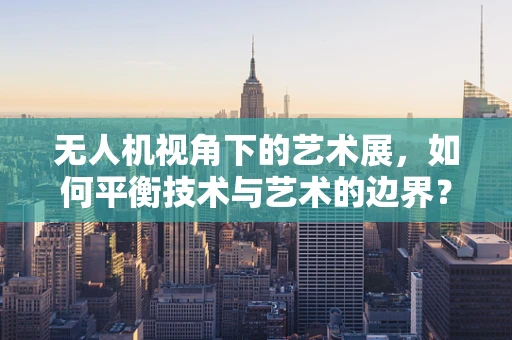 无人机视角下的艺术展，如何平衡技术与艺术的边界？