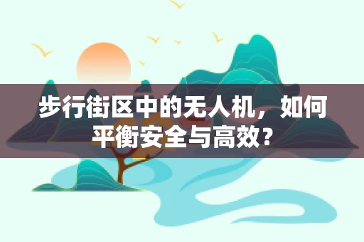 步行街区中的无人机，如何平衡安全与高效？
