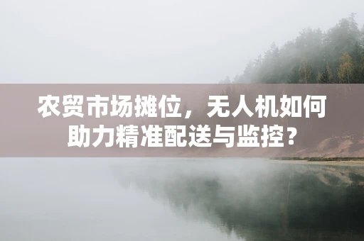 农贸市场摊位，无人机如何助力精准配送与监控？