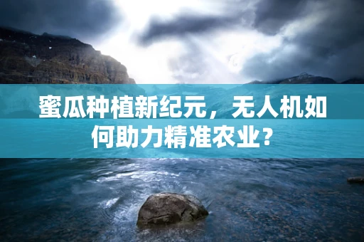蜜瓜种植新纪元，无人机如何助力精准农业？