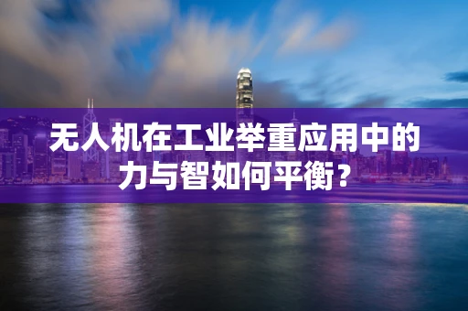 无人机在工业举重应用中的力与智如何平衡？