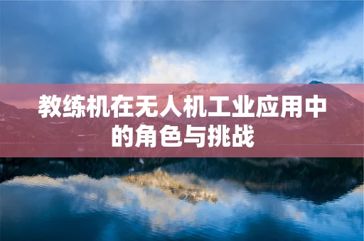 教练机在无人机工业应用中的角色与挑战