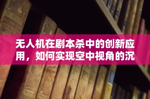无人机在剧本杀中的创新应用，如何实现空中视角的沉浸式体验？