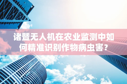 诸暨无人机在农业监测中如何精准识别作物病虫害？