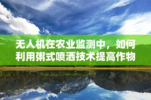 无人机在农业监测中，如何利用粥式喷洒技术提高作物灌溉效率？