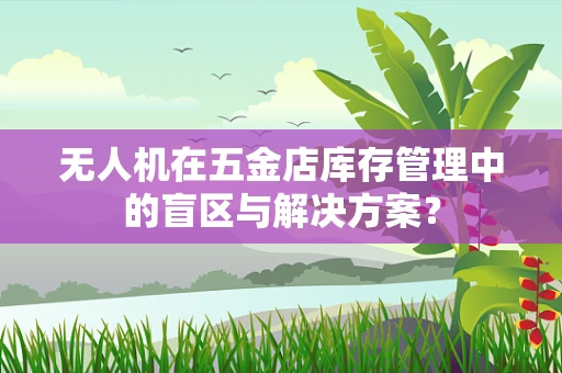 无人机在五金店库存管理中的盲区与解决方案？
