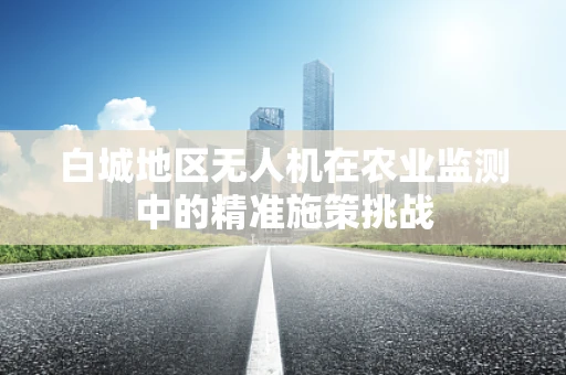 白城地区无人机在农业监测中的精准施策挑战