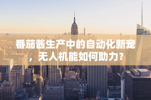 番茄酱生产中的自动化新宠，无人机能如何助力？