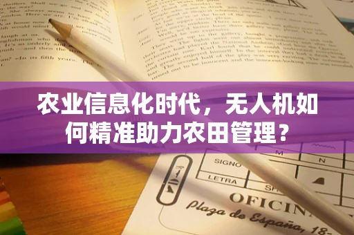 农业信息化时代，无人机如何精准助力农田管理？