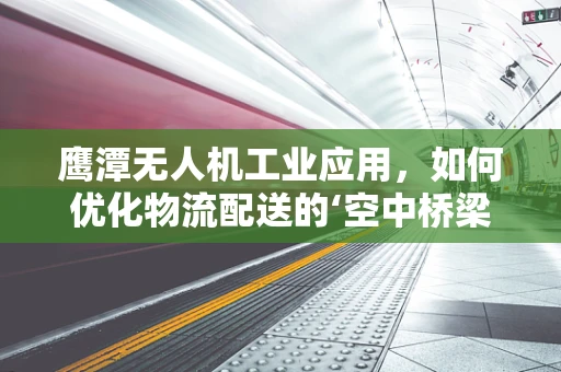 鹰潭无人机工业应用，如何优化物流配送的‘空中桥梁’？