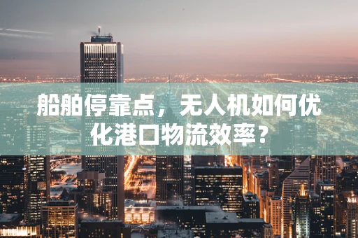 船舶停靠点，无人机如何优化港口物流效率？