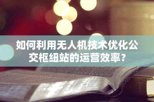 如何利用无人机技术优化公交枢纽站的运营效率？