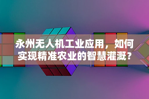 永州无人机工业应用，如何实现精准农业的智慧灌溉？