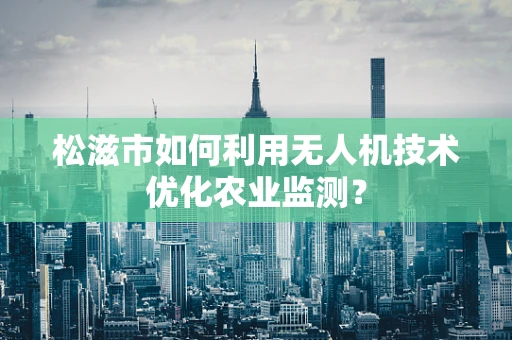 松滋市如何利用无人机技术优化农业监测？
