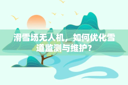 滑雪场无人机，如何优化雪道监测与维护？