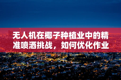无人机在椰子种植业中的精准喷洒挑战，如何优化作业效率与成本控制？