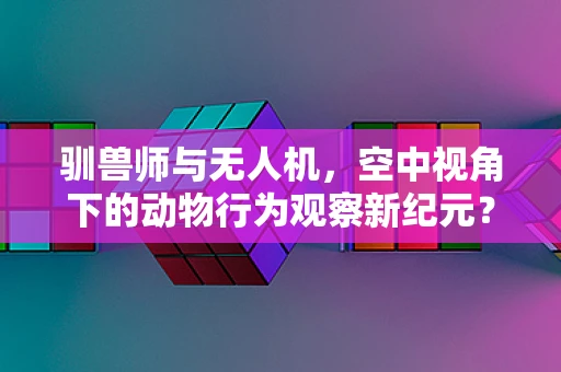 驯兽师与无人机，空中视角下的动物行为观察新纪元？