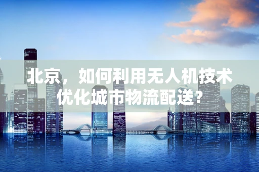 北京，如何利用无人机技术优化城市物流配送？