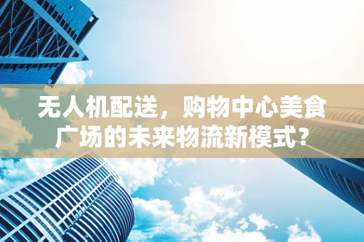 无人机配送，购物中心美食广场的未来物流新模式？