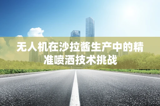 无人机在沙拉酱生产中的精准喷洒技术挑战