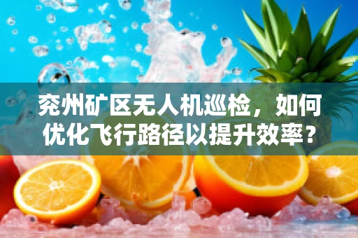 兖州矿区无人机巡检，如何优化飞行路径以提升效率？