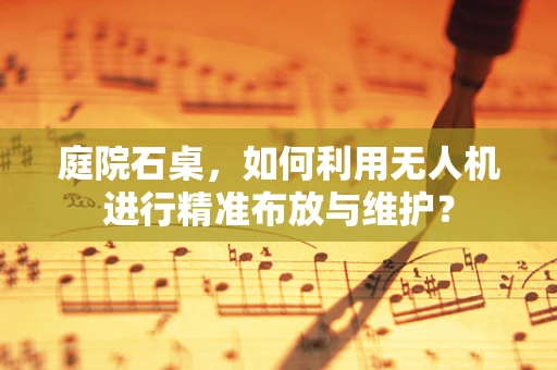 庭院石桌，如何利用无人机进行精准布放与维护？