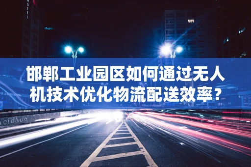 邯郸工业园区如何通过无人机技术优化物流配送效率？