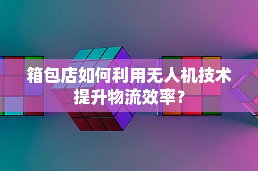 箱包店如何利用无人机技术提升物流效率？