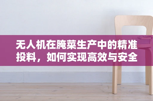无人机在腌菜生产中的精准投料，如何实现高效与安全？