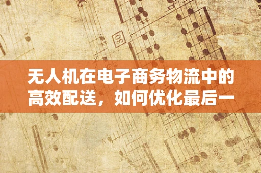 无人机在电子商务物流中的高效配送，如何优化最后一公里？