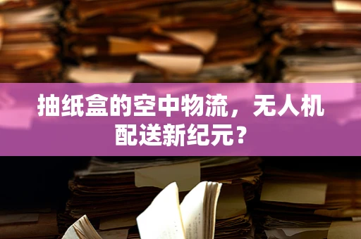 抽纸盒的空中物流，无人机配送新纪元？