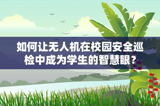 如何让无人机在校园安全巡检中成为学生的智慧眼？
