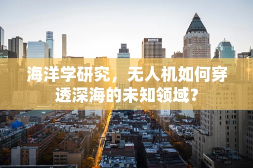 海洋学研究，无人机如何穿透深海的未知领域？