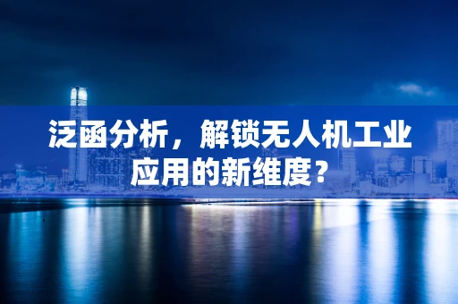 泛函分析，解锁无人机工业应用的新维度？