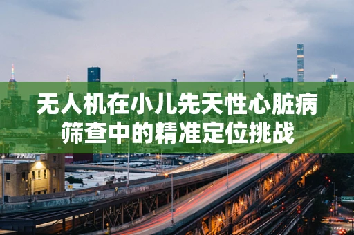 无人机在小儿先天性心脏病筛查中的精准定位挑战