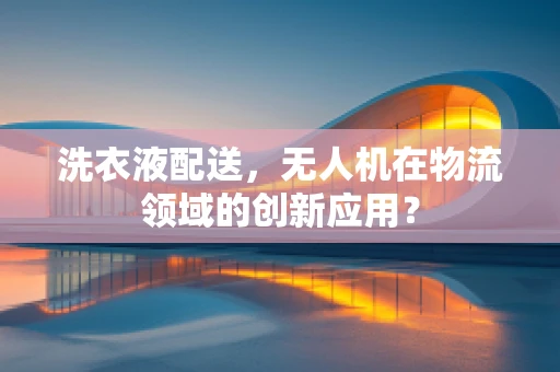 洗衣液配送，无人机在物流领域的创新应用？