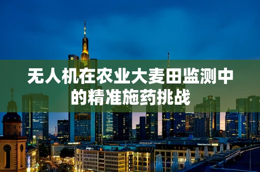 无人机在农业大麦田监测中的精准施药挑战