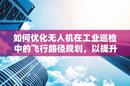 如何优化无人机在工业巡检中的飞行路径规划，以提升工程效率？