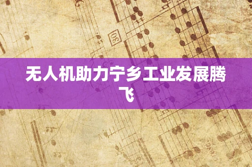 无人机助力宁乡工业发展腾飞