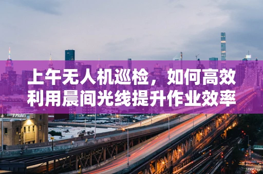 上午无人机巡检，如何高效利用晨间光线提升作业效率？