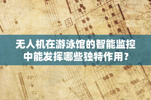 无人机在游泳馆的智能监控中能发挥哪些独特作用？