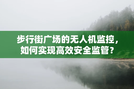 步行街广场的无人机监控，如何实现高效安全监管？