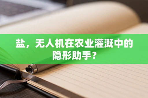 盐，无人机在农业灌溉中的隐形助手？