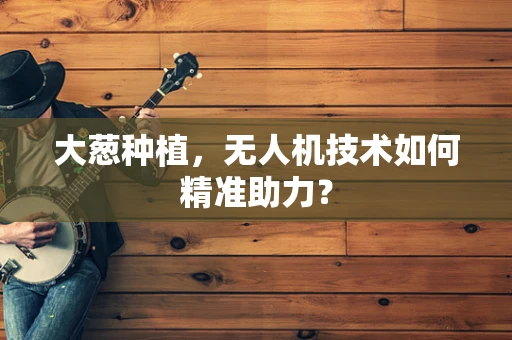 大葱种植，无人机技术如何精准助力？