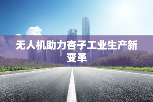 无人机助力杏子工业生产新变革